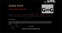 Desktop Screenshot of gong-rock.cz